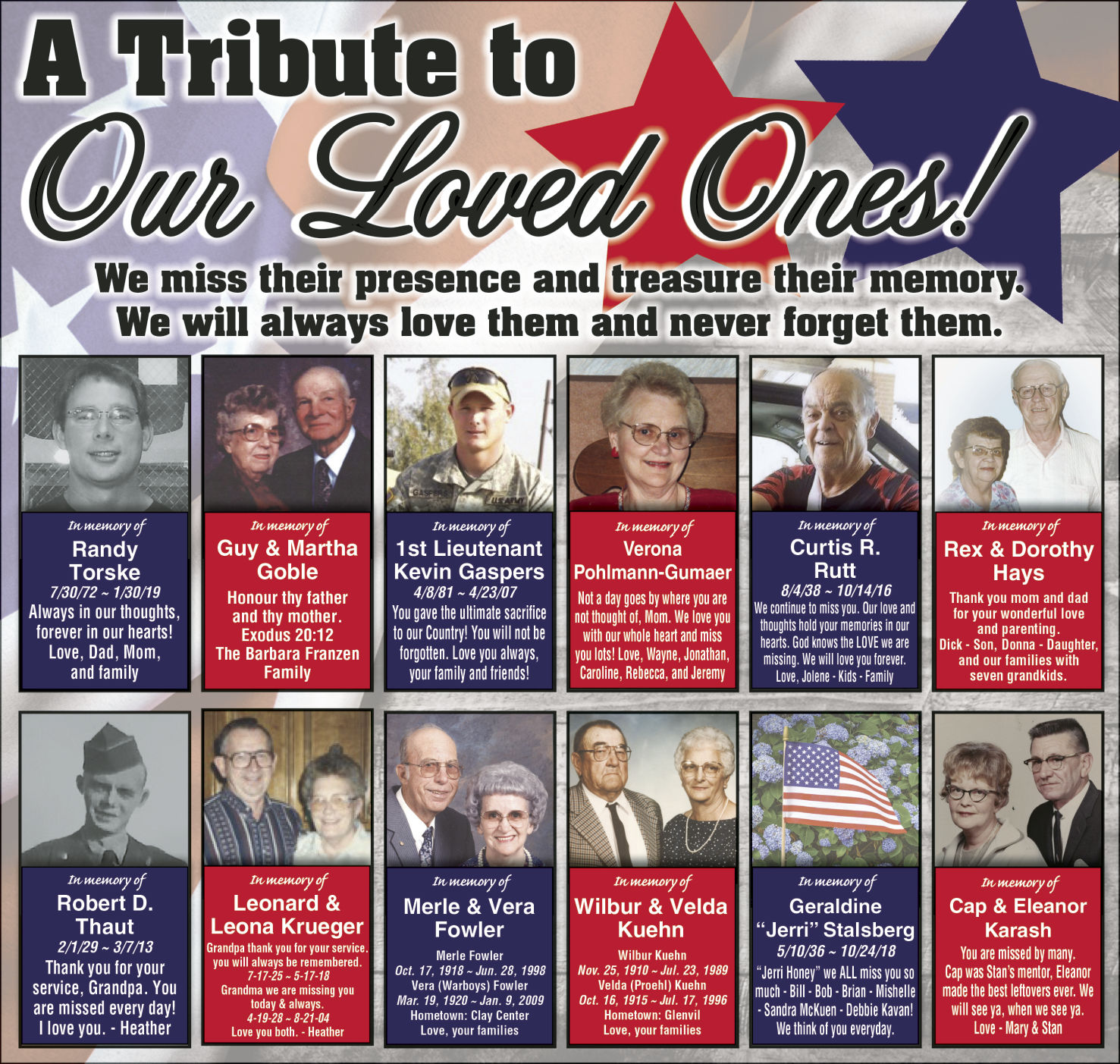 Memorial Day tribute